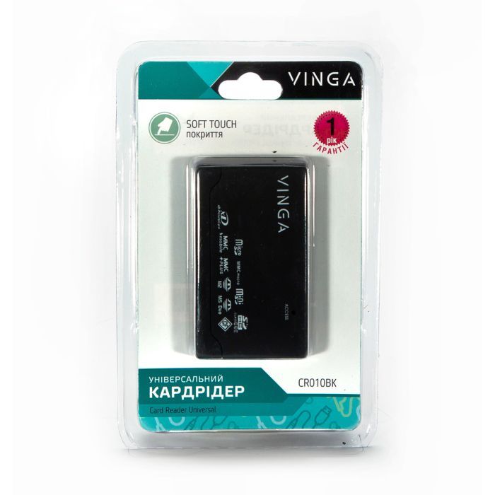 Считыватель флеш-карт Vinga CR010BK изображение 8