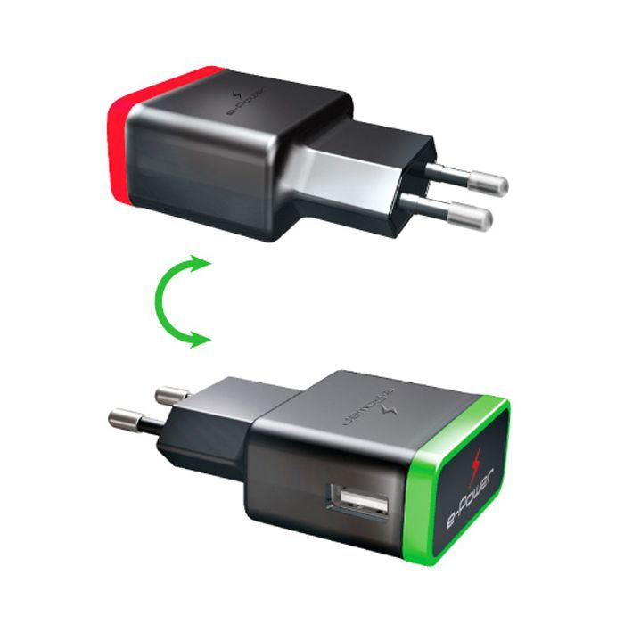 Зарядное устройство E-power 1 * USB 1A + смарт кабель (EP721HAS) изображение 2
