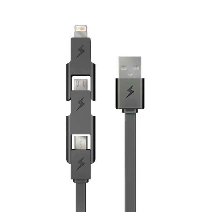 Зарядное устройство E-power 1 * USB 1A + смарт кабель (EP721HAS) изображение 3