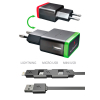 Зарядное устройство E-power 1 * USB 1A + смарт кабель (EP721HAS) изображение 4