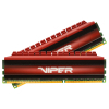Модуль памяти для компьютера DDR4 16GB (2x8GB) 2400 MHz PE-V4 BLK/RED DUALCH Patriot (PV416G240C5K) изображение 2
