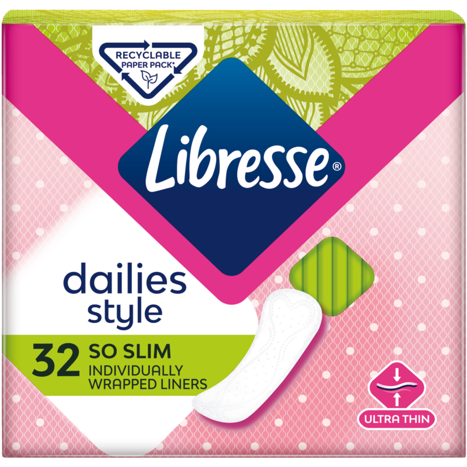 Ежедневные прокладки Libresse Dailies Style 32 шт. (7322540758191/7322540083934) изображение 2