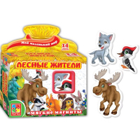 Настольная игра Vladi Toys Лесные жители Мой маленький мир 14 мягких магнитов (VT3101-04) изображение 3
