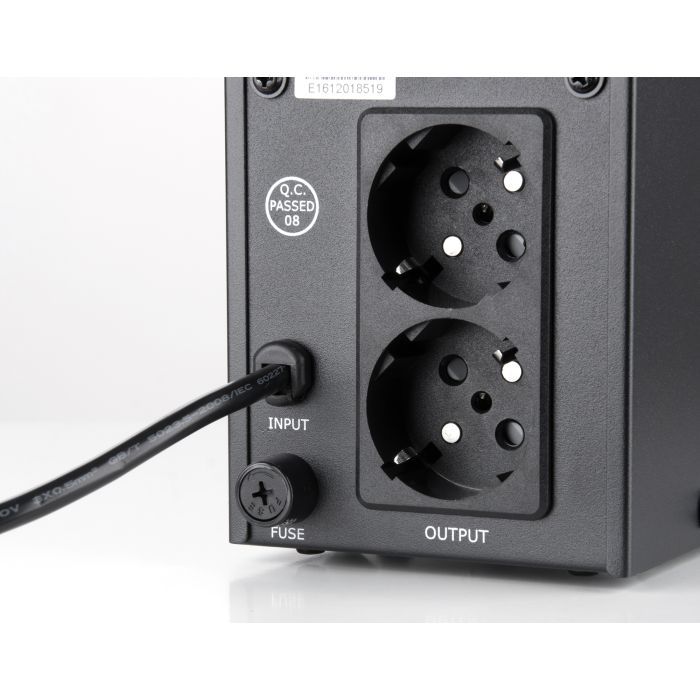Пристрій безперебійного живлення Vinga LED 800VA metal case (VPE-800M) зображення 5