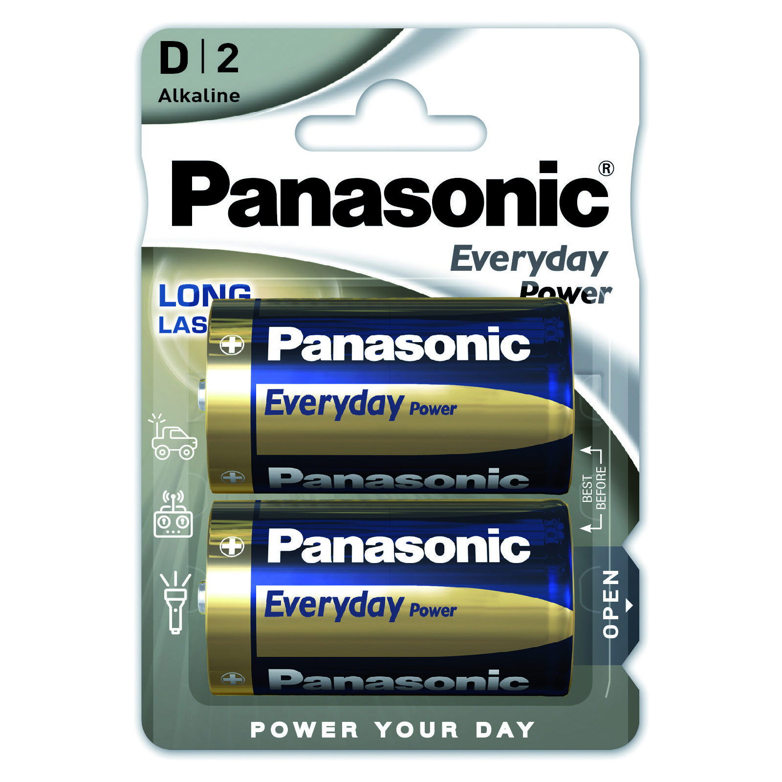 Батарейка Panasonic D LR20 Everyday Power * 2 (LR20REE/2B)