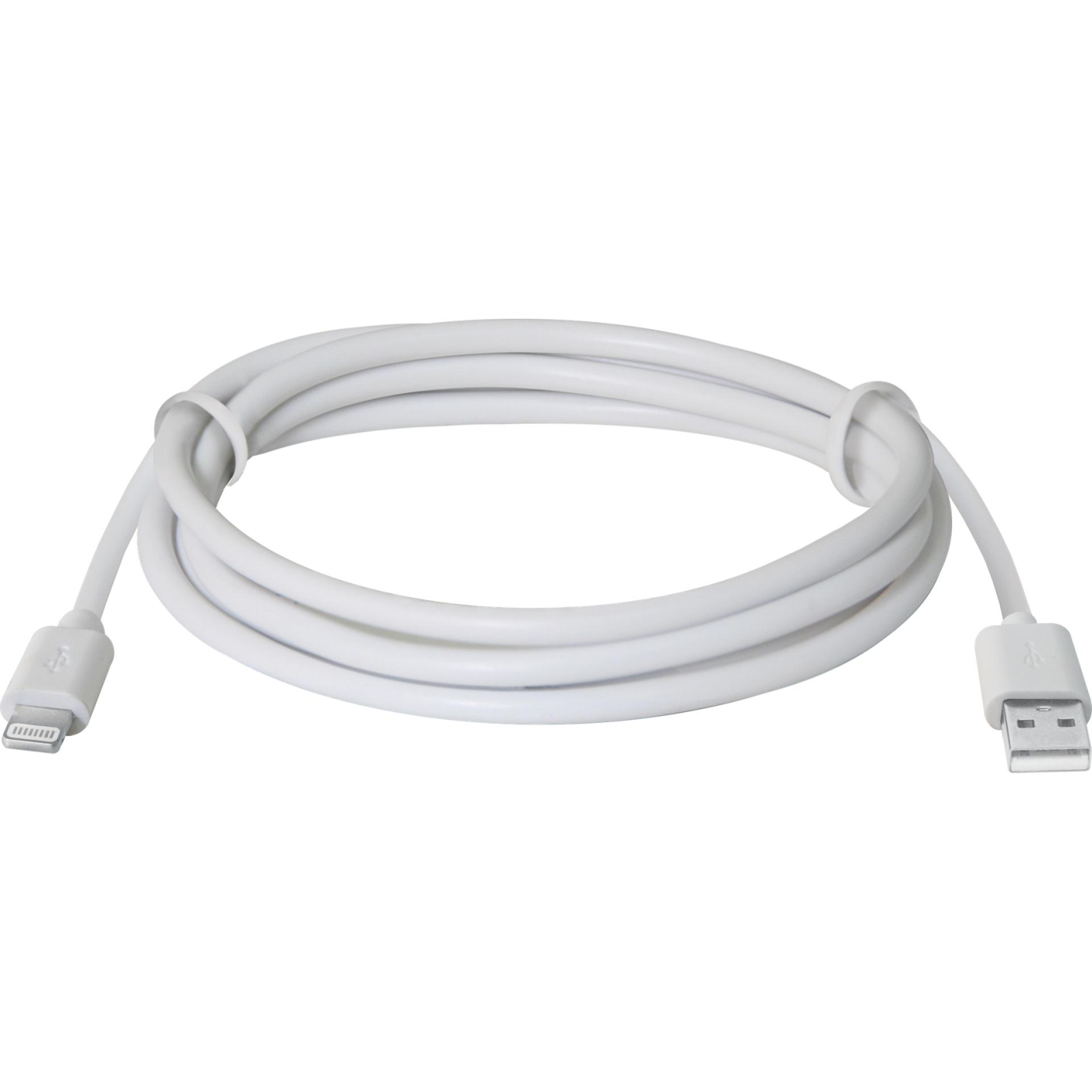 Дата кабель USB 2.0 AM to Lightning 1.0m ACH01-03BH white Defender (87479) изображение 2