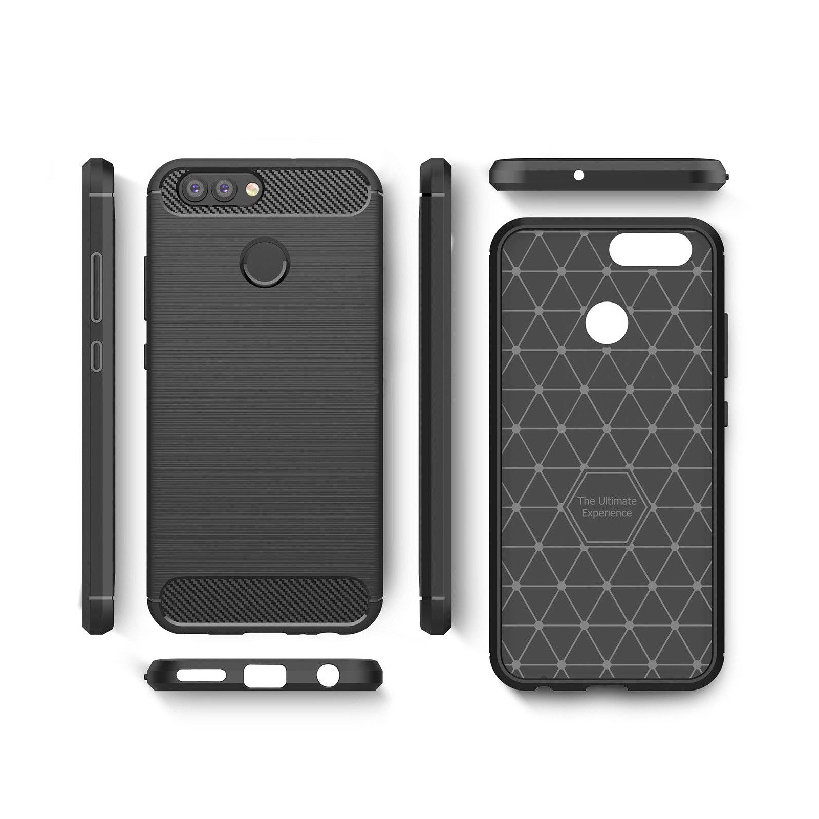 Чехол для мобильного телефона для Huawei Nova 2 Carbon Fiber (Black) Laudtec (LT-HN2B) изображение 4