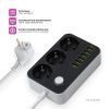 Сетевой фильтр питания ColorWay CW-CHЕ36B, 3 розетки/6USB Black 1.8M (CW-CHE36B) изображение 7