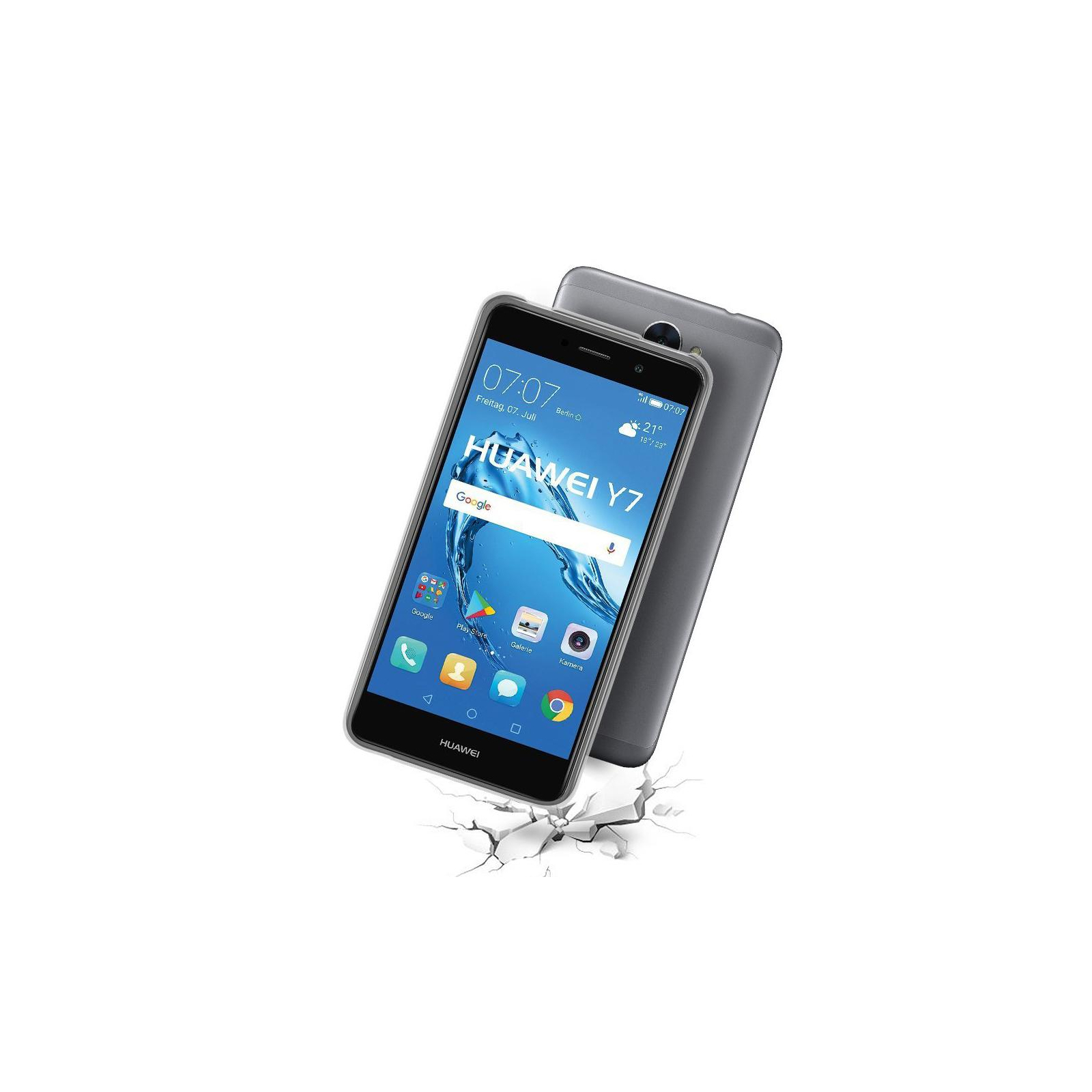 Чехол для мобильного телефона для Huawei Y7 Clear tpu (Transperent) Laudtec (LC-HY7T) изображение 5