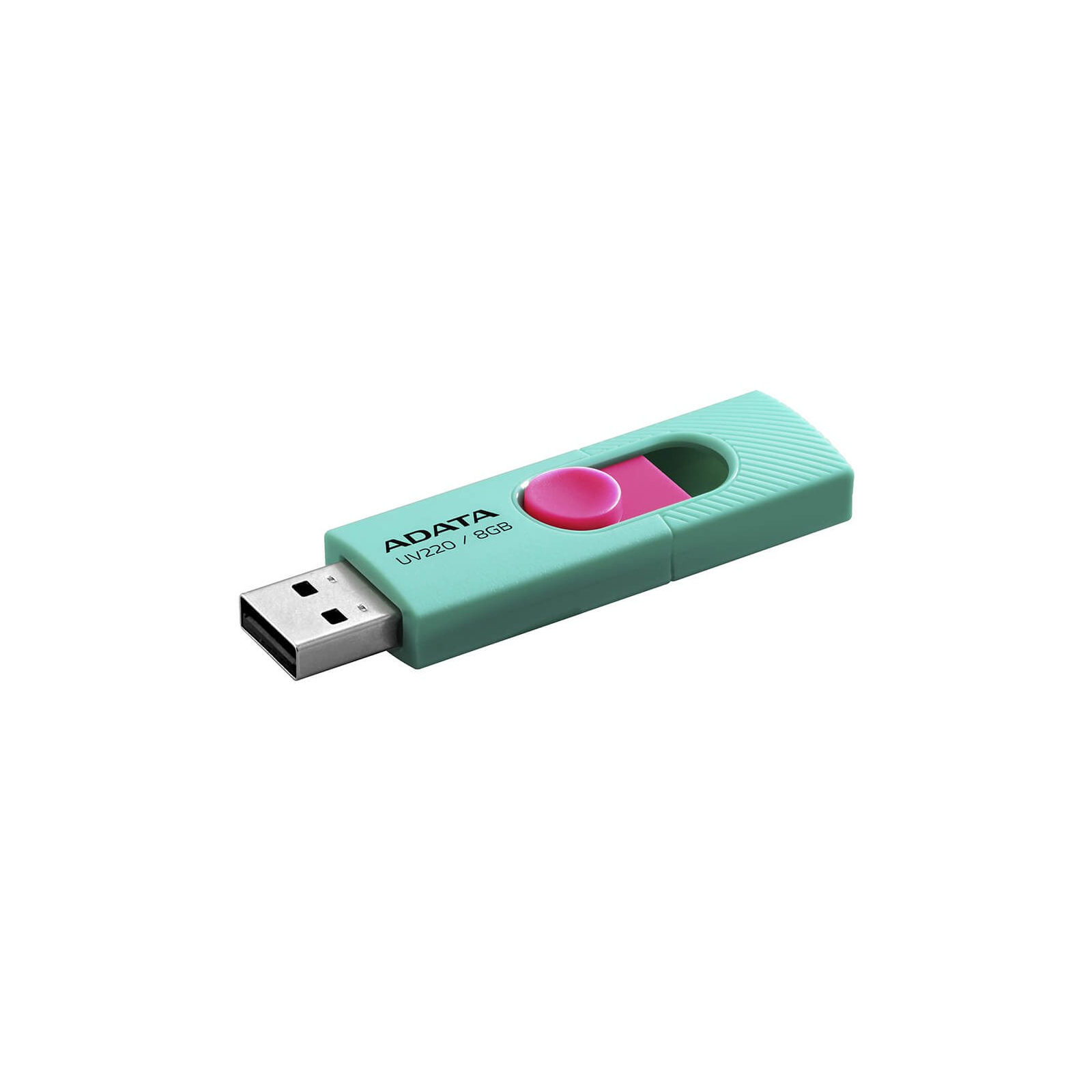 USB флеш накопитель ADATA 8GB UV220 Black/Blue USB 2.0 (AUV220-8G-RBKBL) изображение 2