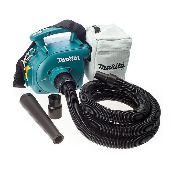 Пылесос строительный Makita аккумуляторный LXT, 18В, 54Вт, 3л (DVC350Z) изображение 2