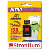Карта памяти Strontium Flash 128GB microSDXC class 10 UHS-1 U3 NITRO A1 (SRN128GTFU3A1A) изображение 4
