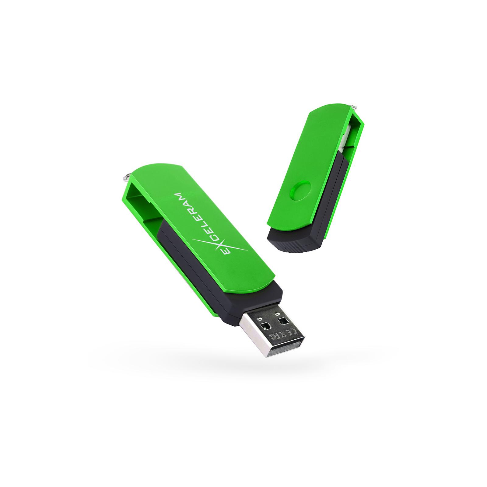 USB флеш накопитель eXceleram 16GB P2 Series Green/Black USB 2.0 (EXP2U2GRB16)
