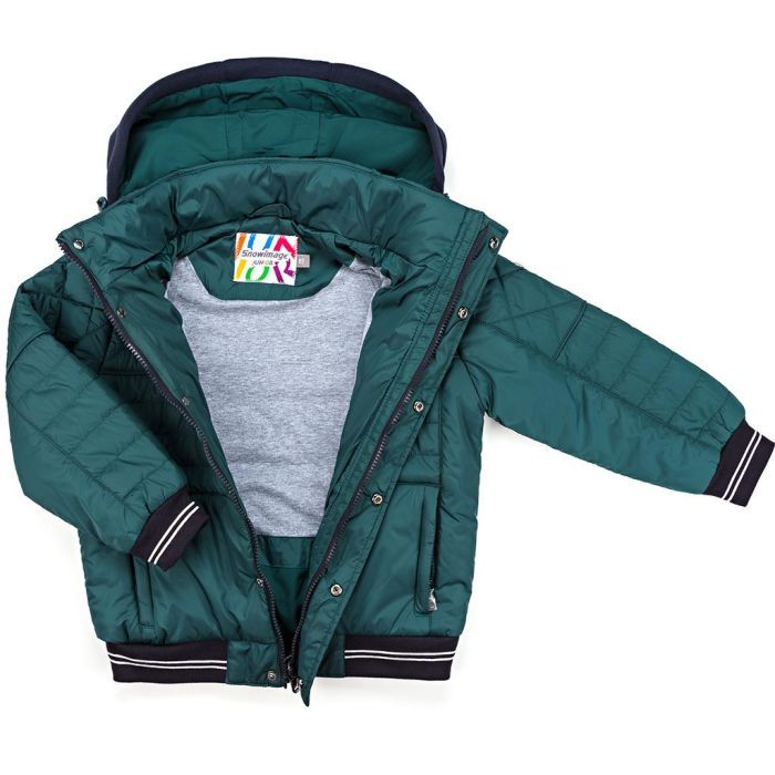 Куртка детская Snowimage с капюшоном на манжетах (SICMY-G308-128B-green) изображение 3
