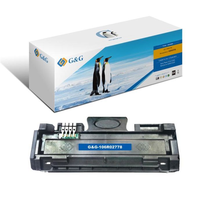 Картридж G&G Xerox PH3052/3260/WC3215/3225 Black (2*3К) (G&G-106R02782) зображення 2