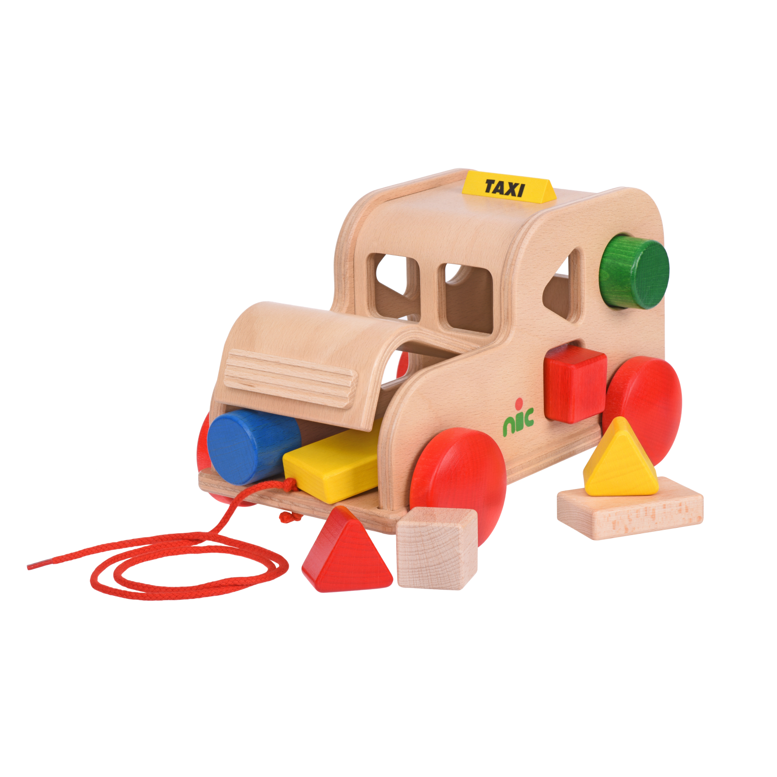 Развивающая игрушка Nic cортер деревянный Такси (NIC1550)