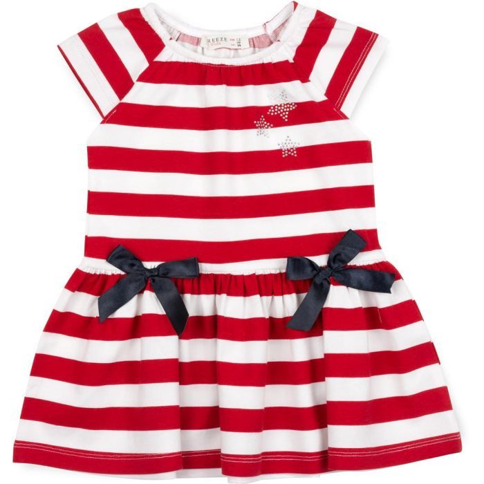 Платье детское Babyjoy в полоску (11813-86G-red)
