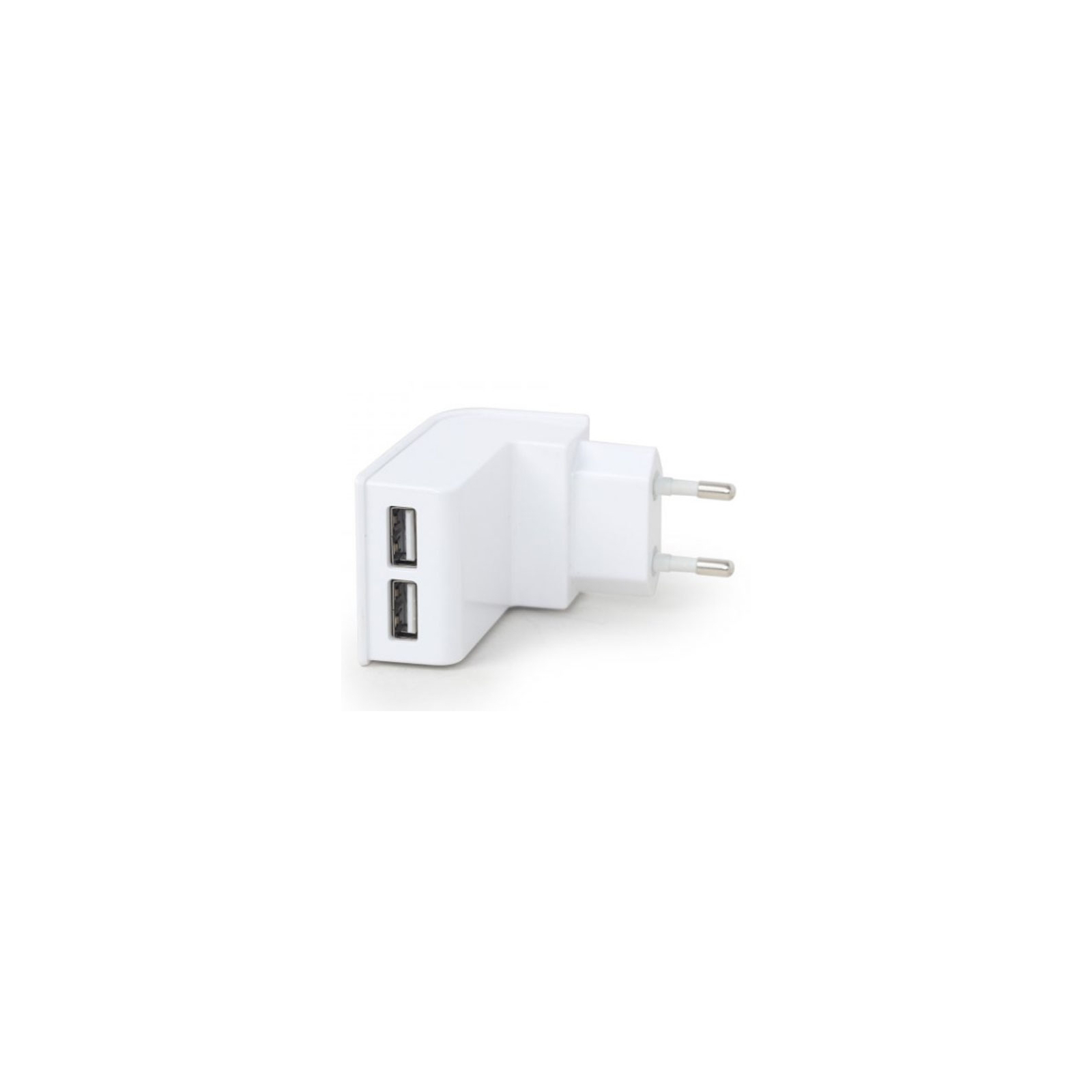 Зарядное устройство EnerGenie USB 2.1A white (EG-U2C2A-02-W) изображение 2