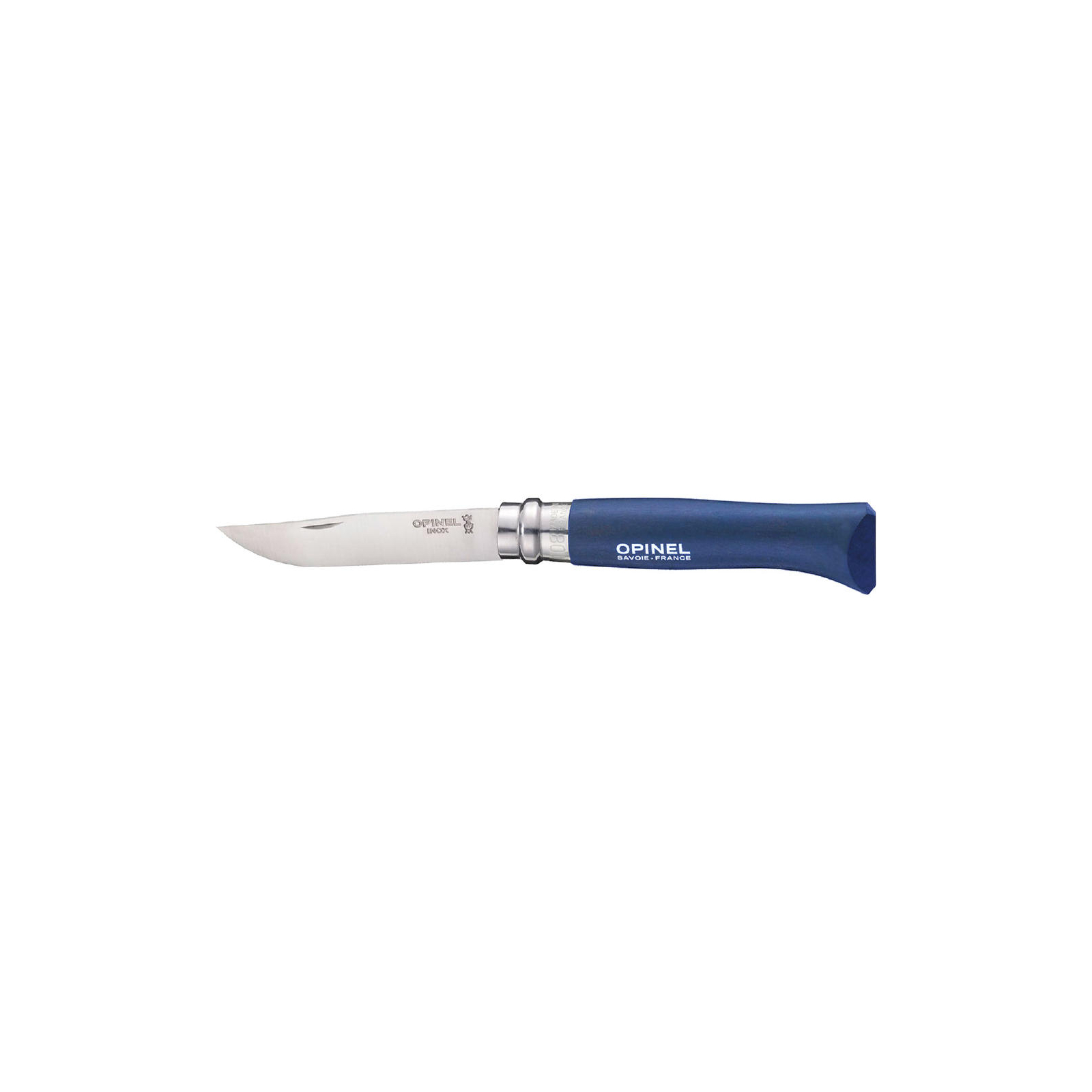 Нож Opinel №8 Inox VRI синий, в блистере (001979)