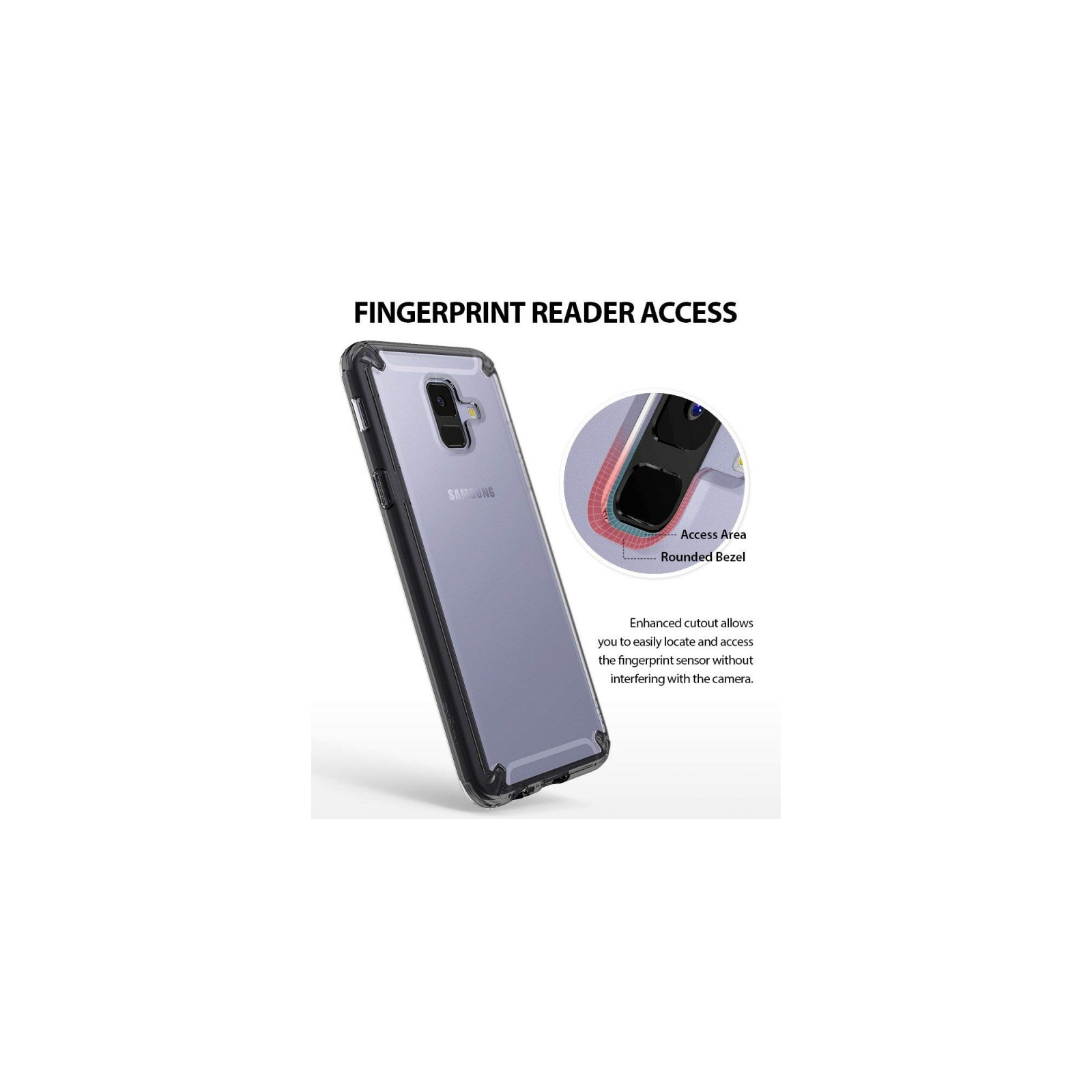 Чохол до мобільного телефона Ringke Fusion Samsung Galaxy A6 Smoke Black (RCS4438) зображення 3