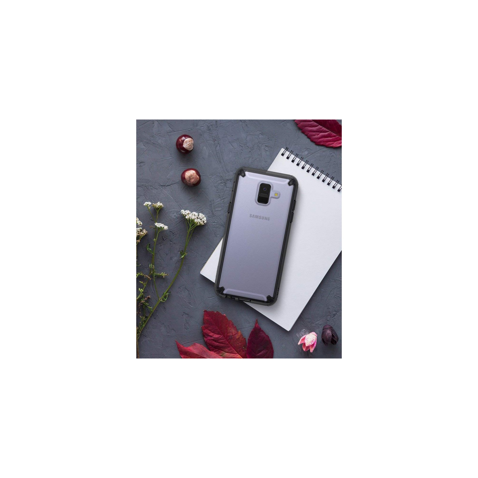 Чохол до мобільного телефона Ringke Fusion Samsung Galaxy A6 Smoke Black (RCS4438) зображення 4
