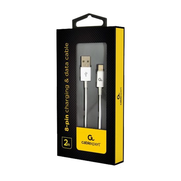 Дата кабель USB 2.0 AM to Lightning 2.0m Cablexpert (CC-USB2P-AMLM-2M) изображение 2