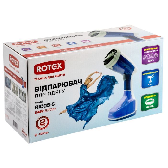 Відпарювач для одягу Rotex RIC05-S Easy Steam зображення 5