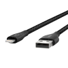 Дата кабель USB 2.0 AM to Lightning 2.0m DuraTek™ Plus black Belkin (F8J236BT10-BLK) изображение 4