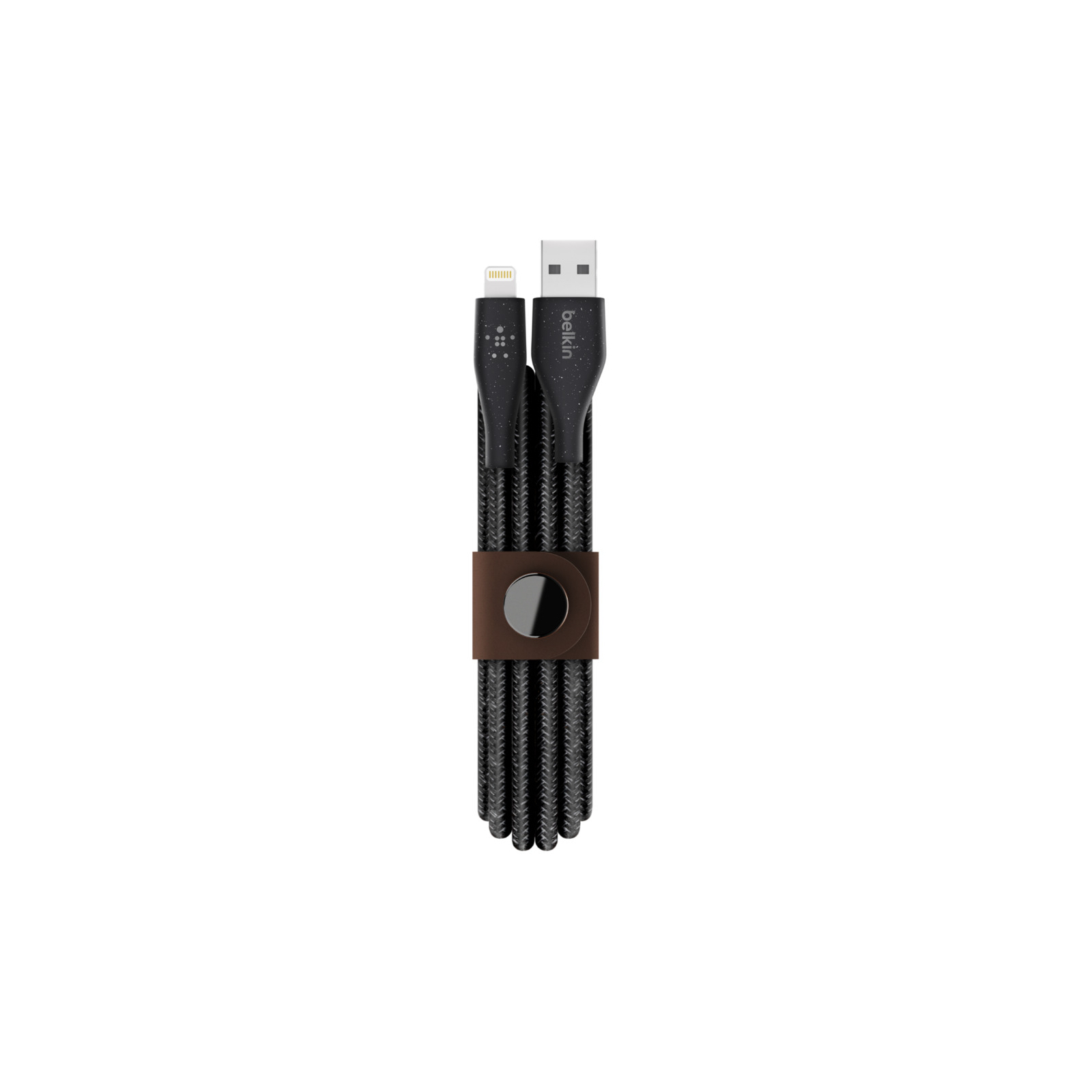 Дата кабель USB 2.0 AM to Lightning 2.0m DuraTek™ Plus black Belkin (F8J236BT10-BLK)