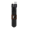 Дата кабель USB 2.0 AM to Lightning 2.0m DuraTek™ Plus black Belkin (F8J236BT10-BLK)