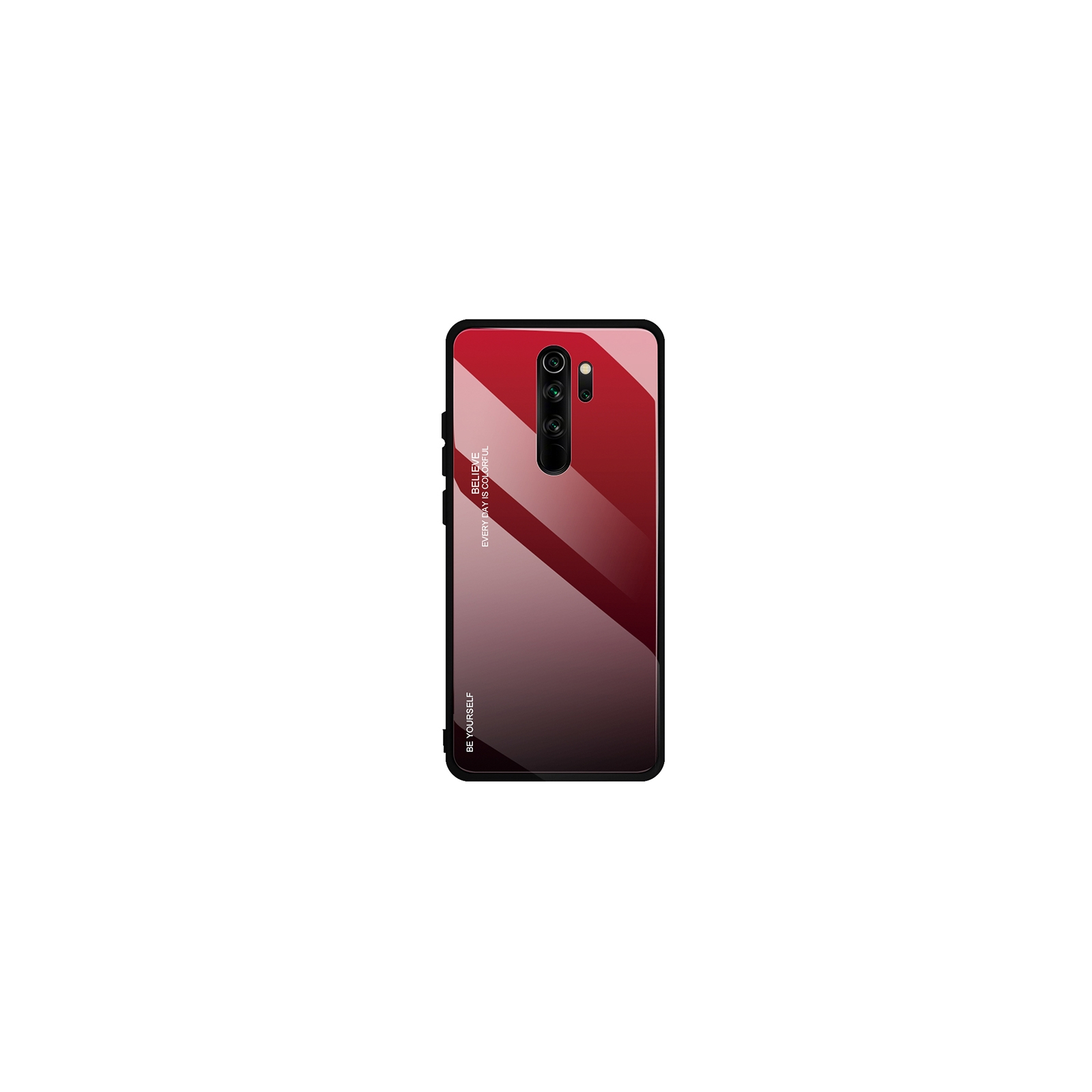 Чохол до мобільного телефона BeCover Gradient Glass для Xiaomi Redmi Note 8 Pro Red-Black (704456)