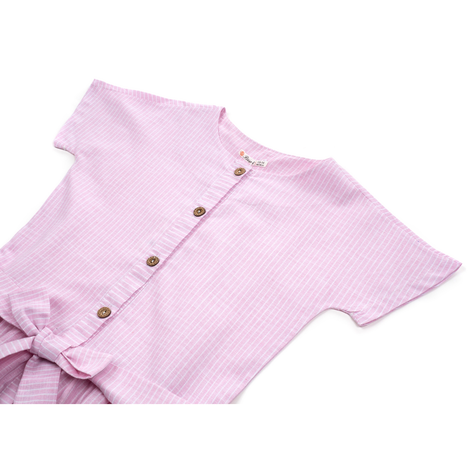 Плаття Bushra у смужку (201015-152G-pink) зображення 3
