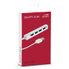 Концентратор Speedlink SNAPPY SLIM USB Hub, 4-Port, USB 2.0, Passive, White (SL-140000-WE) зображення 3