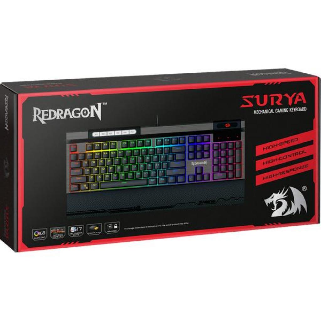 Клавіатура Redragon Surya RGB USB Gray (75061) зображення 4