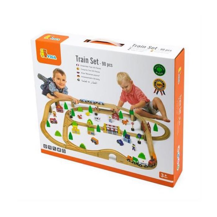 Залізниця Viga Toys 90 деталей (50998) зображення 5