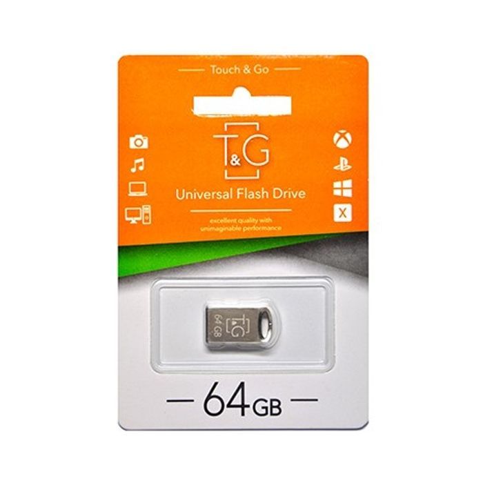 USB флеш накопитель T&G 64GB 105 Metal Series Silver USB 2.0 (TG105-64G) изображение 2