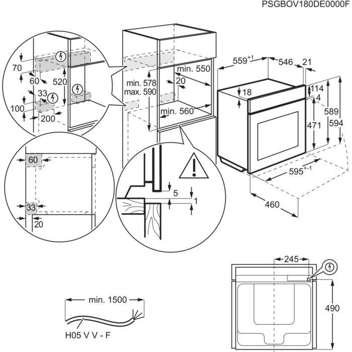 Духовой шкаф Electrolux EOD3C70TK изображение 8