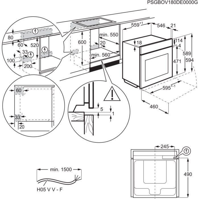 Духовой шкаф Electrolux EOD3C70TK изображение 9