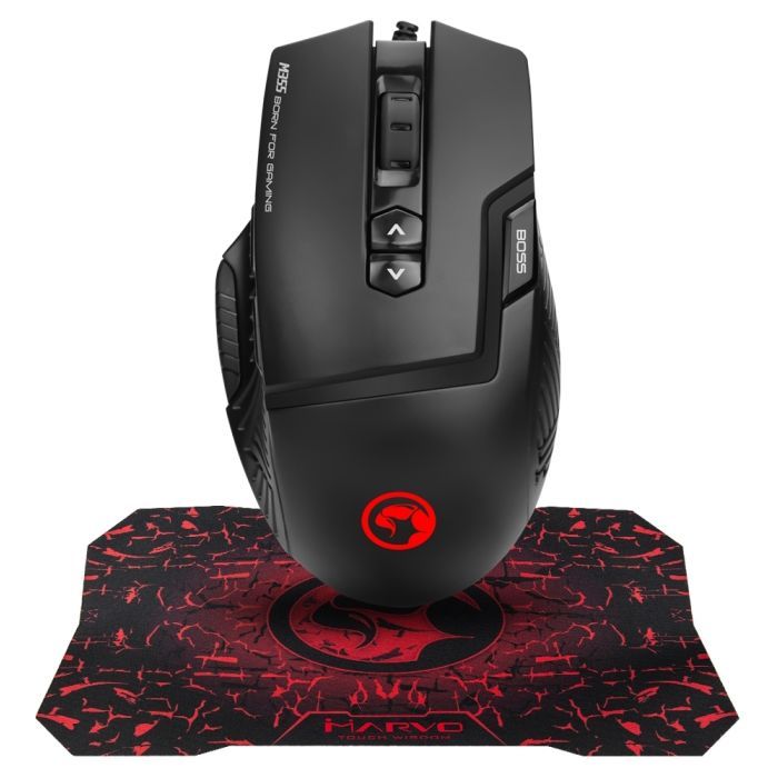 Мышка Marvo M355+G1 USB Black (M355+G1)
