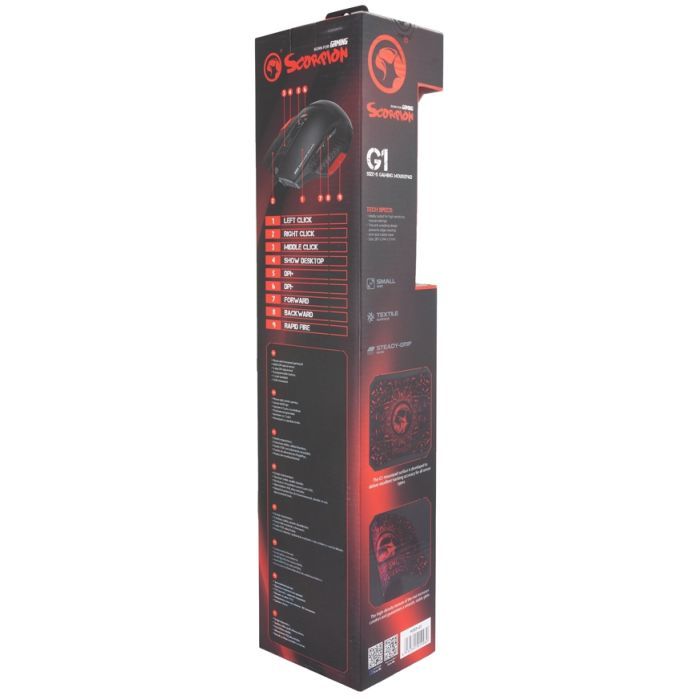 Мышка Marvo M355+G1 USB Black (M355+G1) изображение 7