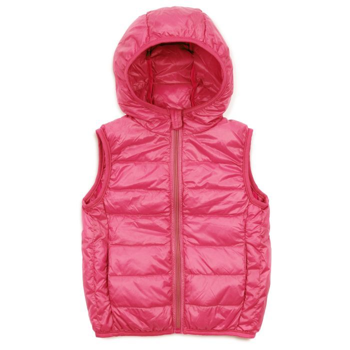Жилет детский Kurt пуховый с капюшоном (V-HT-580T-116-pink)