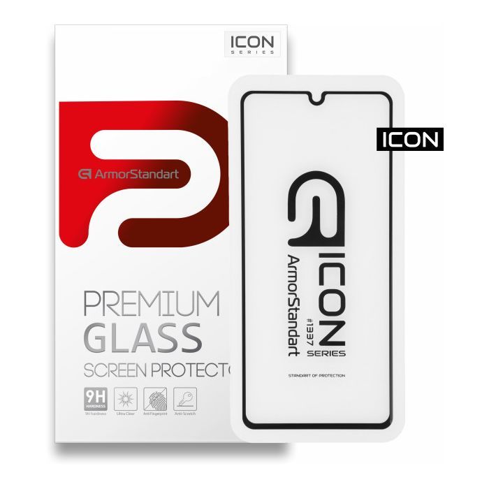Скло захисне Armorstandart Icon Samsung A41 Black (ARM56242-GIC-BK)