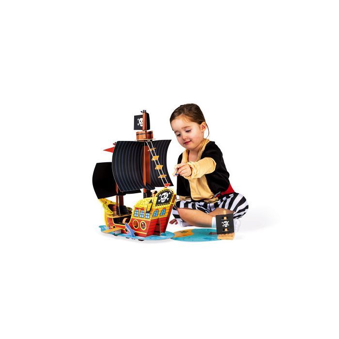 Игровой набор Janod Корабль пиратов 3D (J08579) изображение 2