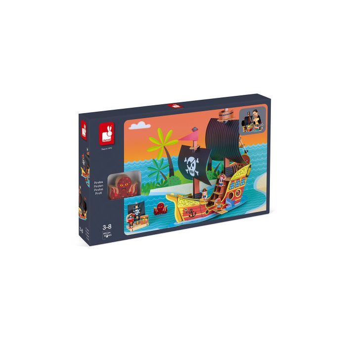 Игровой набор Janod Корабль пиратов 3D (J08579) изображение 4