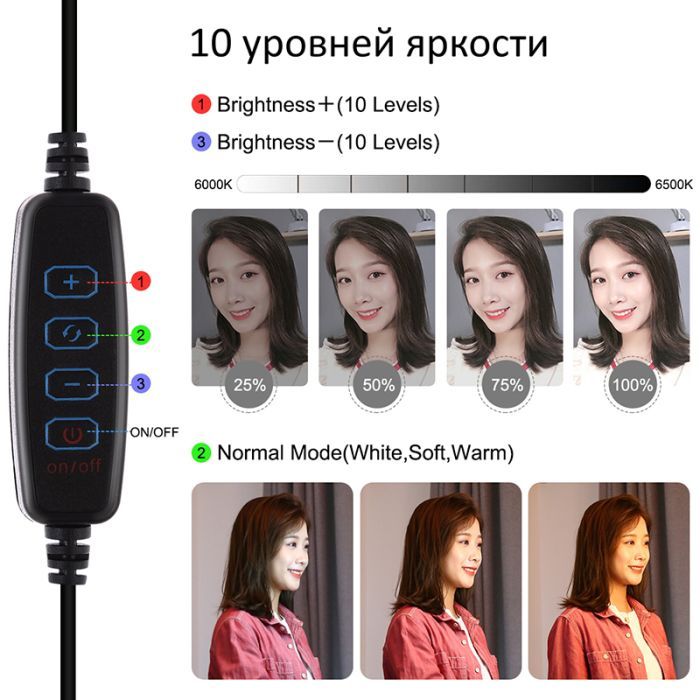 Набор блогера Puluz Ring USB LED lamp PU397 10.2" (PU397) изображение 2