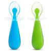 Набор детской посуды Munchkin Gentle Scoop Ложки силиконовые 2 шт Голубой, Зеленый (27147.01)
