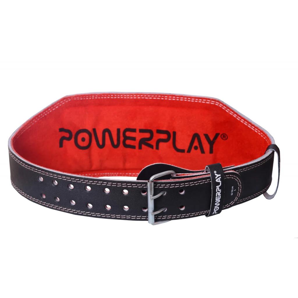Атлетический пояс PowerPlay 5053 Black/Red XS (PP_5053_XS_Black) изображение 3