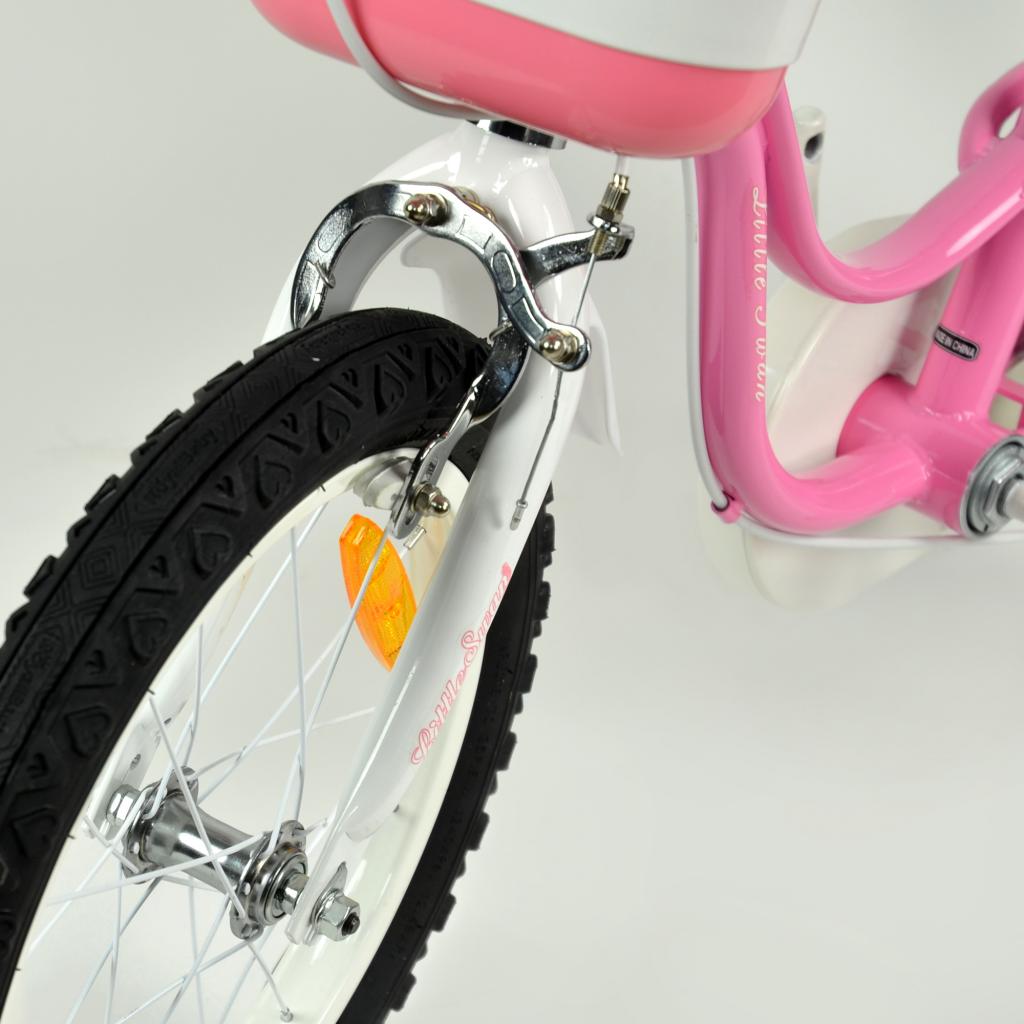 Детский велосипед Royal Baby Little Swan 14", Official UA, розовый (RB14-18-PNK) изображение 10