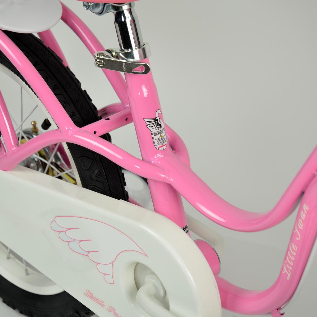 Дитячий велосипед Royal Baby Little Swan 14", Official UA, рожевий (RB14-18-PNK) зображення 3
