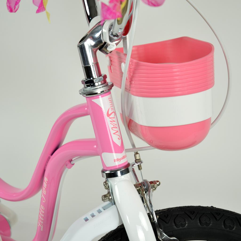 Детский велосипед Royal Baby Little Swan 14", Official UA, розовый (RB14-18-PNK) изображение 5